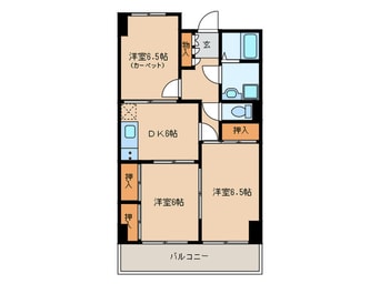 間取図 シャンボール大名A棟（707）