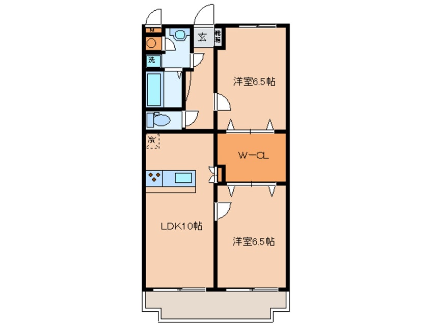 間取図 サンハイツ飯田