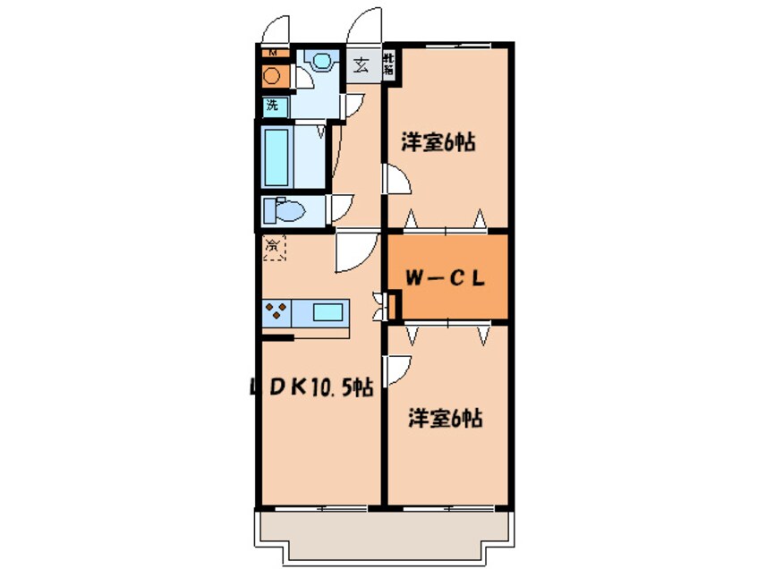 間取図 サンハイツ飯田