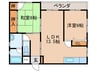 メゾンカトレア 2LDKの間取り