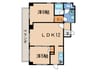 CS style　高須 2LDKの間取り