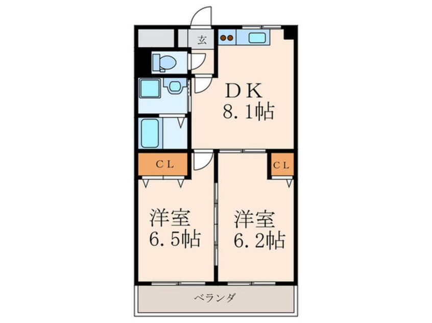 間取図 コ－トハウス大手町