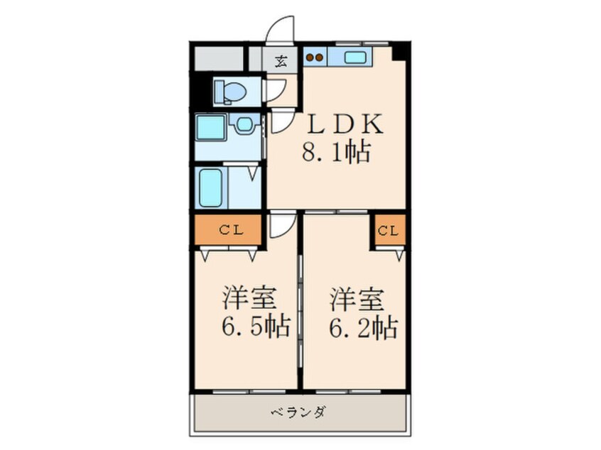 間取図 コ－トハウス大手町