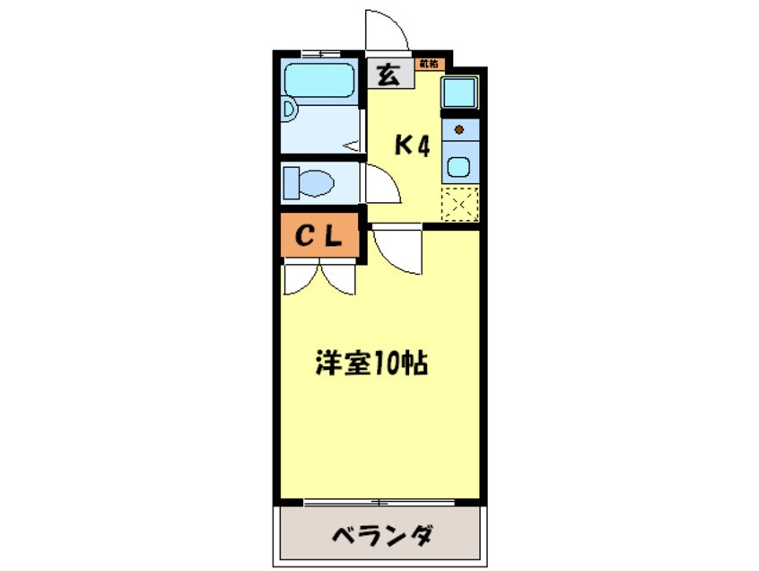 間取図 福岡魚函井尻寮