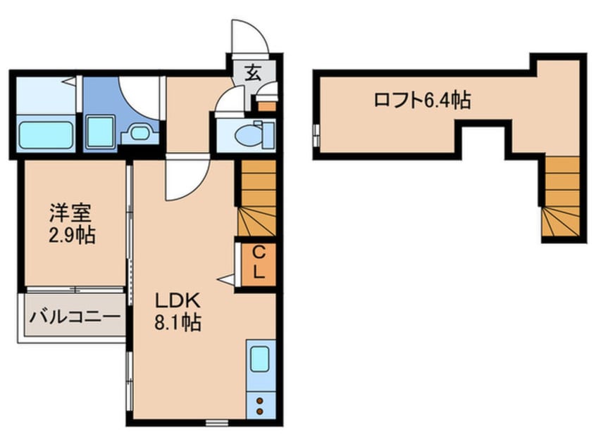 間取図 グランヒル九産大前