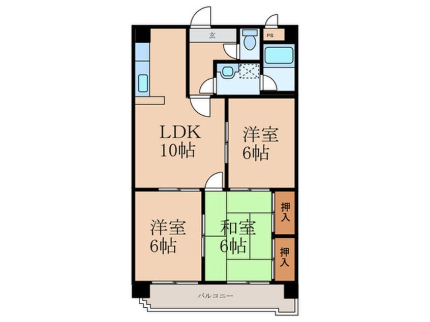 間取図 エムズコート沼本町C