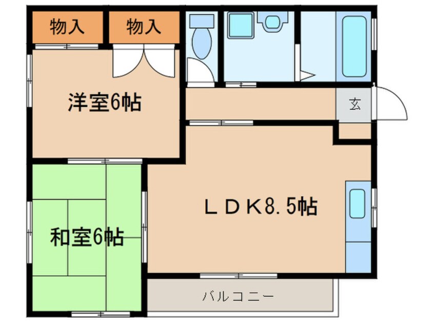 間取図 コーポ梶原