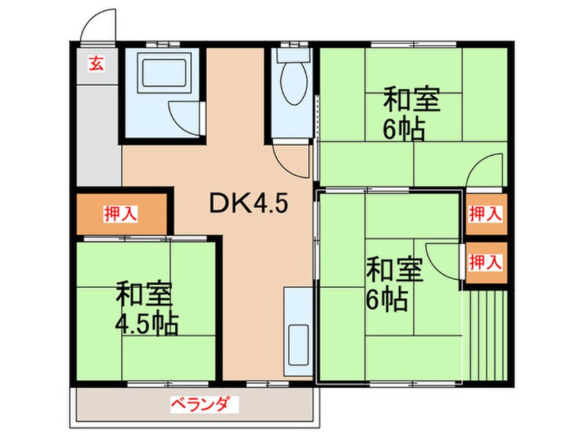 間取図 レイクヒルＹＳ