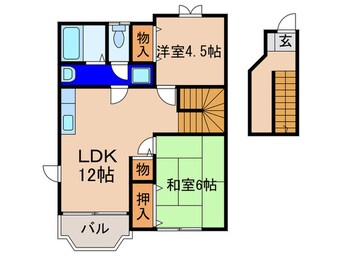 間取図 クレストール緑ヶ丘Ａ