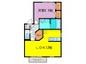ヴィルヌ－ブ壱番館 1LDKの間取り