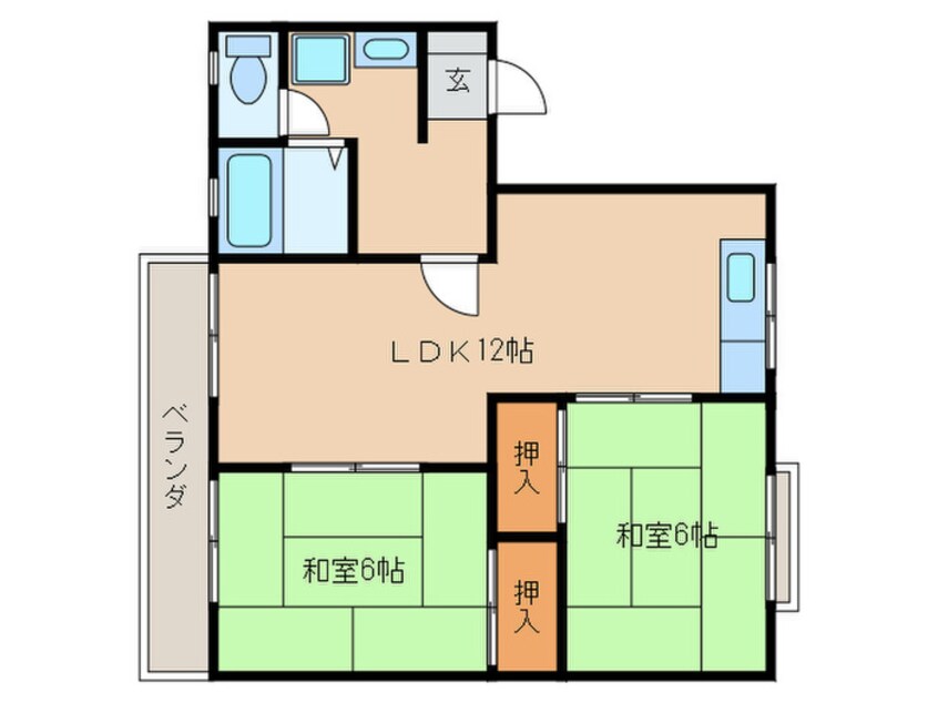 間取図 オータムハイツⅡ