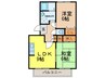 ハイカム－ル国分ⅡＢ棟 2LDKの間取り