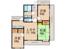 サンビューパレス長丘 3LDKの間取り