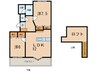 レイ・ブリック東水町 2LDKの間取り