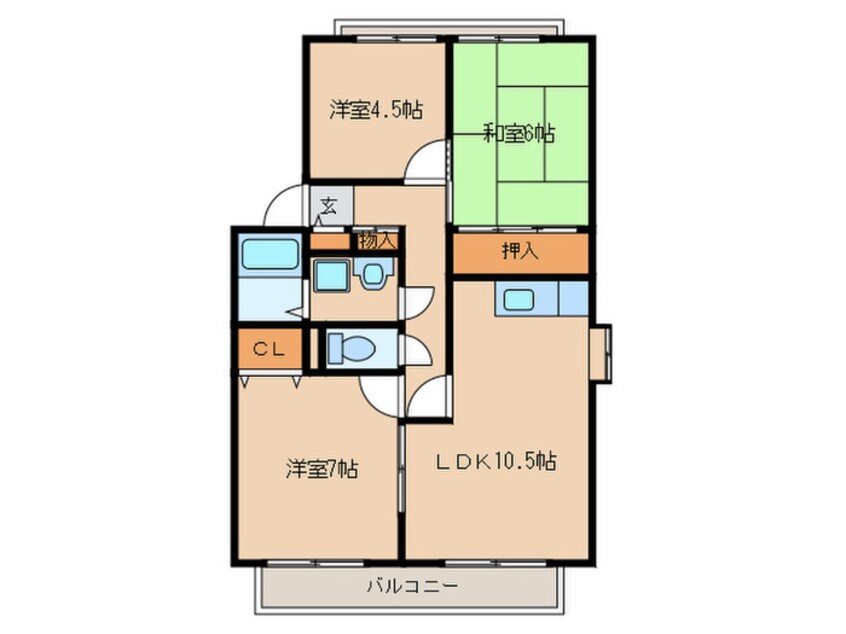 間取図 サンビレッジFuji C