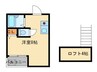 トライスター 1Rの間取り