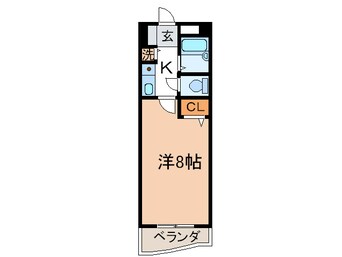 間取図 ダイナコ－ト医生ヶ丘(405)