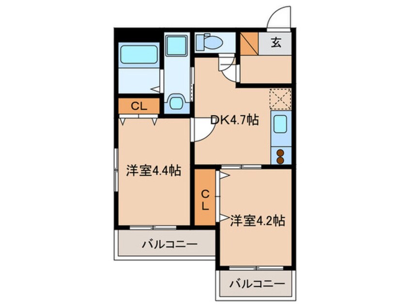 間取図 あいプラザ別府