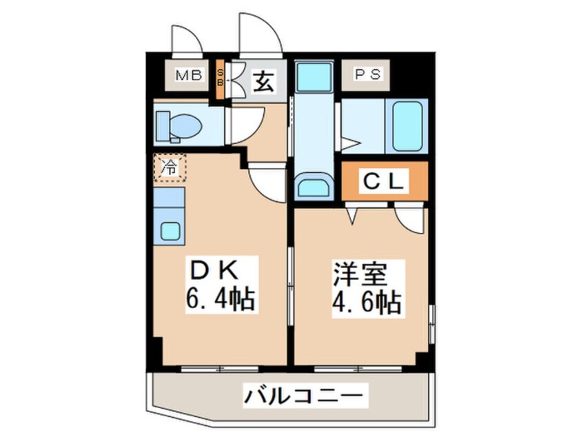 間取図 トレジャー二日市