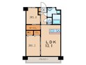 フローラ菜園場の間取図
