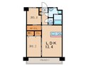 フローラ菜園場の間取図