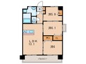フローラ菜園場の間取図