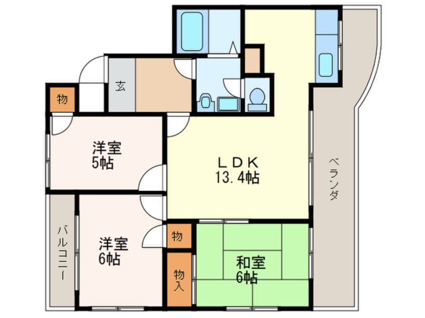 間取図 アルゴヴィラージュ高峰