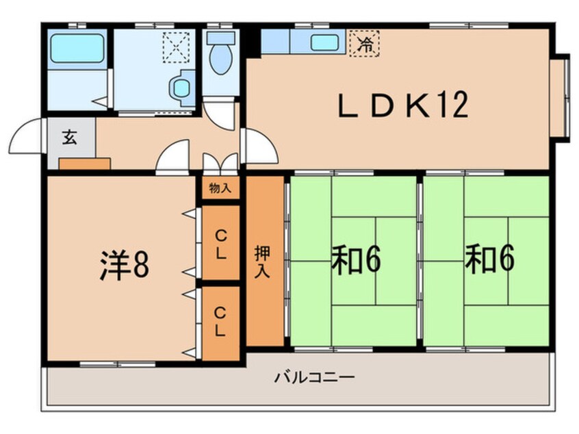 間取図 ジュネス南庄