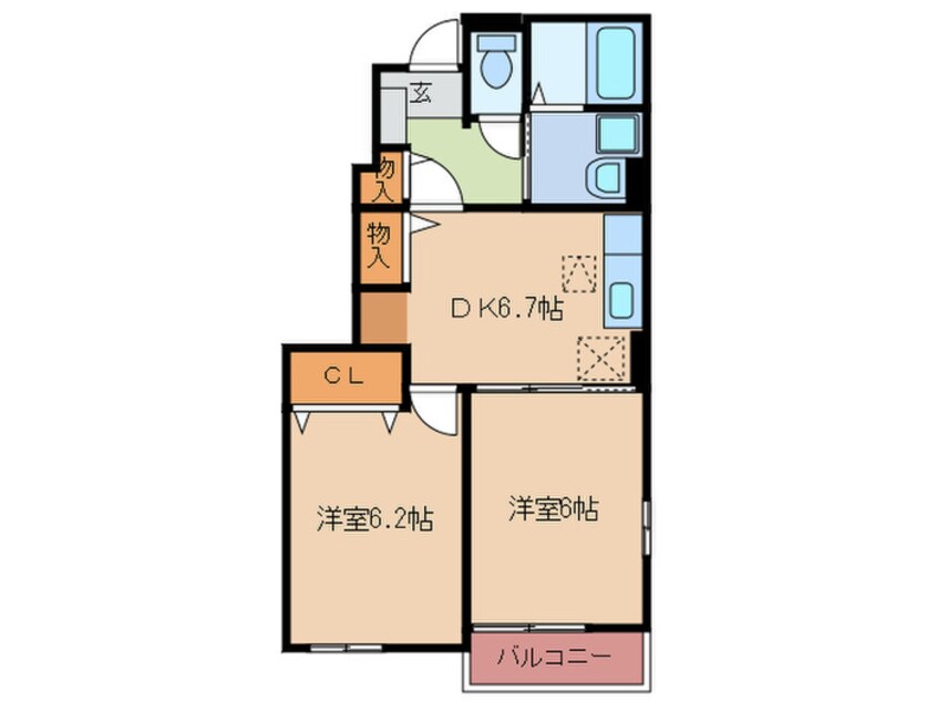 間取図 メゾンド・フローラⅢ