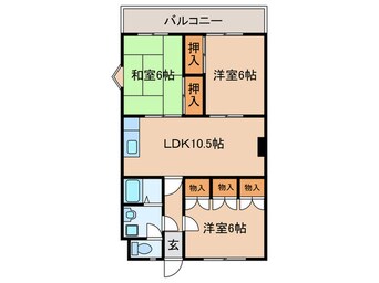 間取図 オークランド岸の浦(405)