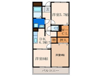 間取図 ユ－アイマンション赤坂