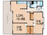 フリーリー守恒 2LDKの間取り