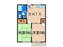 ハイツベルヴューの間取図