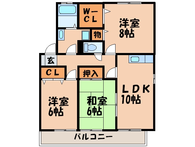 間取り図 ｸﾞﾗﾝｼｬﾘｵ