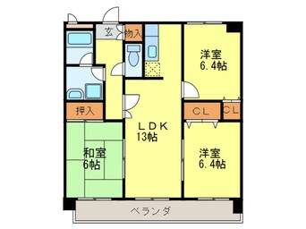 間取図 マンハイム板付