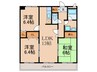 マンハイム板付 3LDKの間取り