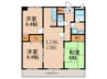 マンハイム板付 3LDKの間取り