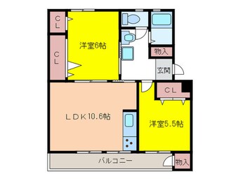 間取図 金子アベニュー400棟