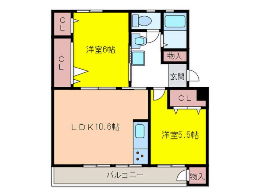 間取図 金子アベニュー400棟
