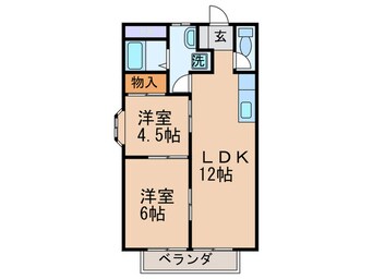 間取図 ｴﾙｼｬﾙﾏﾝ