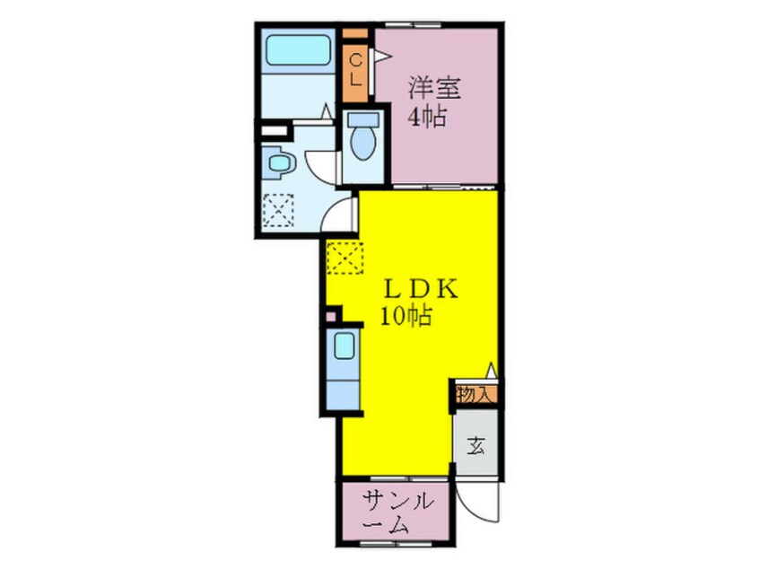 間取図 ラ　メゾン　デﾕボヌール