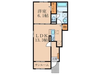 間取図 仮)グランドエスポワール行橋Ⅱ