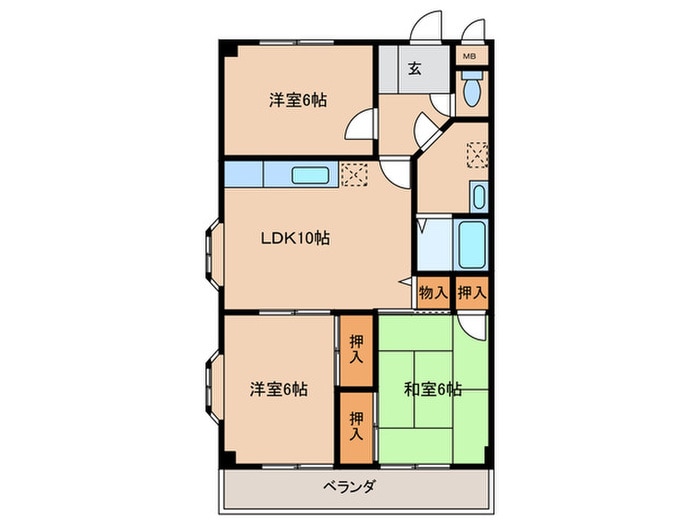 間取り図 屋戸ハイツ