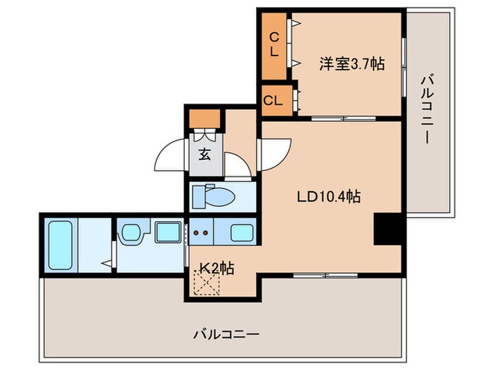 間取り図 プライマル福岡平尾