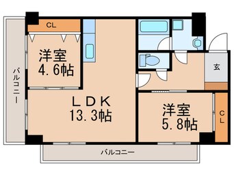 間取図 プランドール一枝