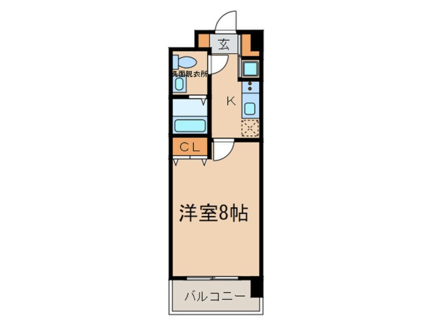 間取図 大濠小河マンション