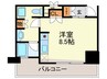 パ－クアクシス中呉服町 1Rの間取り