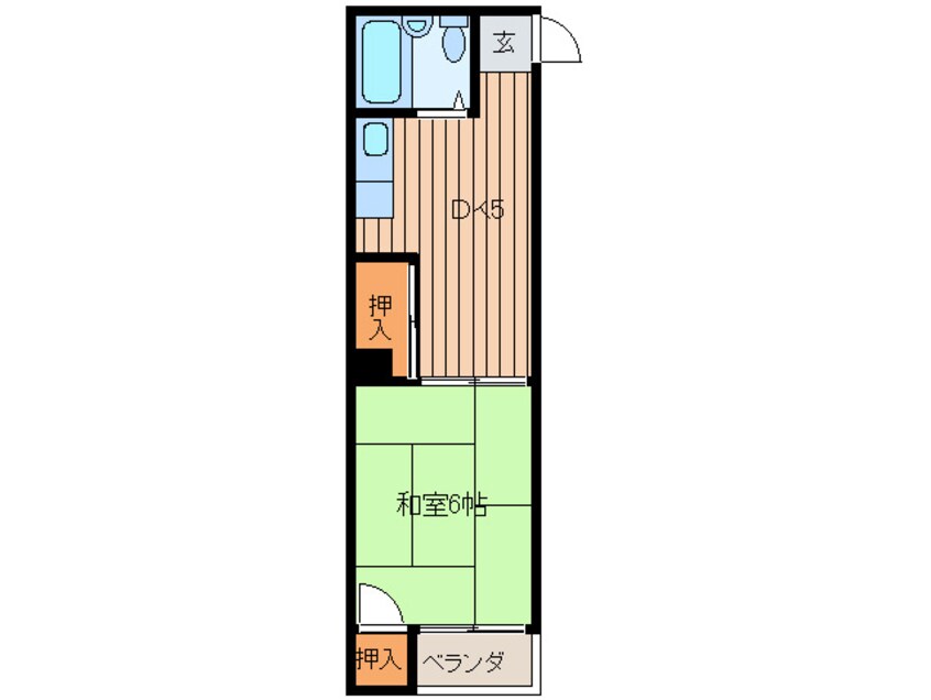 間取図 ギャランＫ　到津