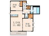 メゾンケイＡ棟 2LDKの間取り