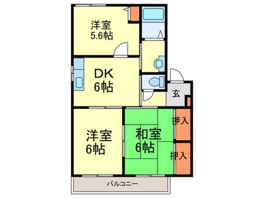 間取図 シャロ－ムⅠ